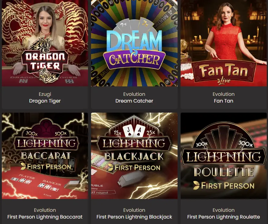 Παιχνίδια με ζωντανό ντίλερ στο National Casino
